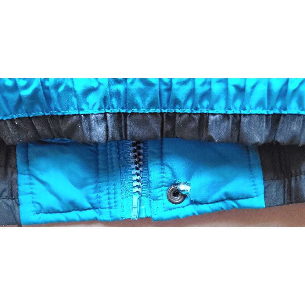 Carolina Panthers 90s GAME DAY Logo 7 puffer XL 2x teal NFL vintage - Picture 8 of 11